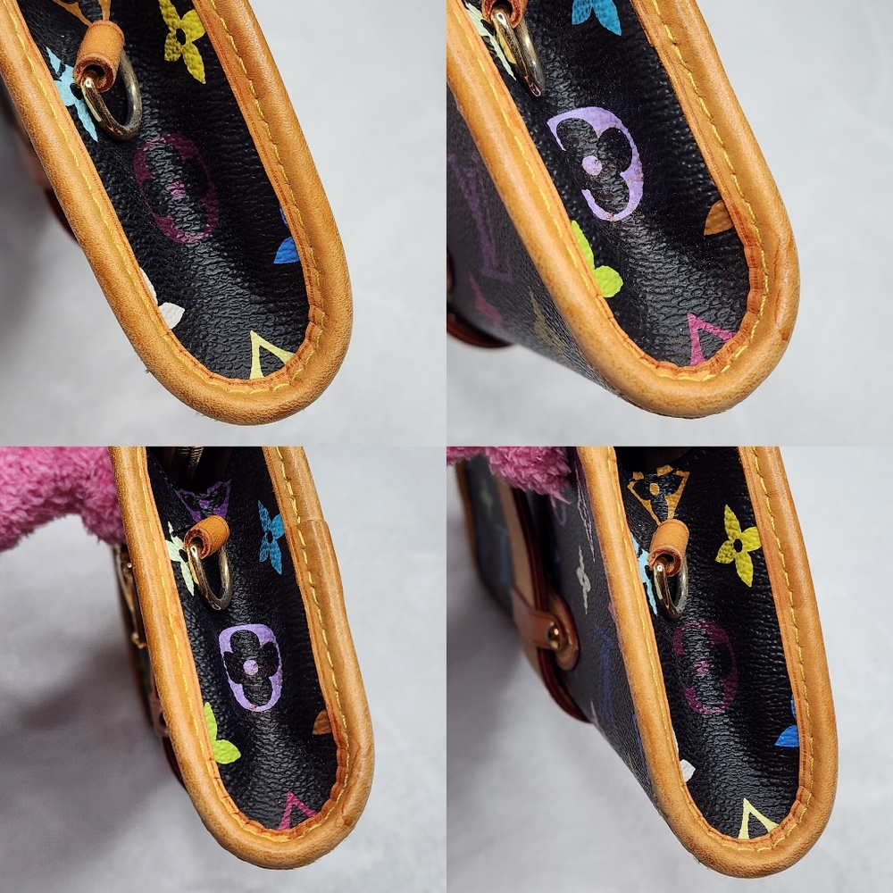 Authentic Louis Vuitton black multicolor Shirley - Picture 7 of 14